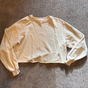 Frame Denim Women's Soft Cream Hoodie